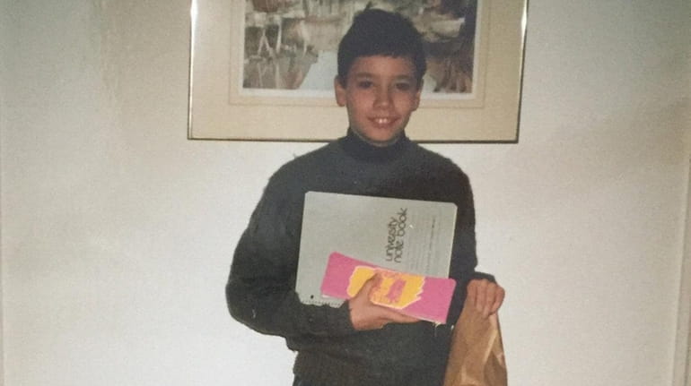 Kenan Trebincevic, at age 12, during his first day of...