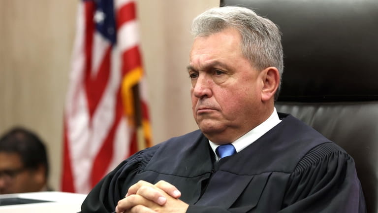 Judge William Condon presides over Michael Valva's sentencing on Thursday...