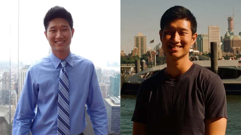 Ray Kim in 2012, left, and now.