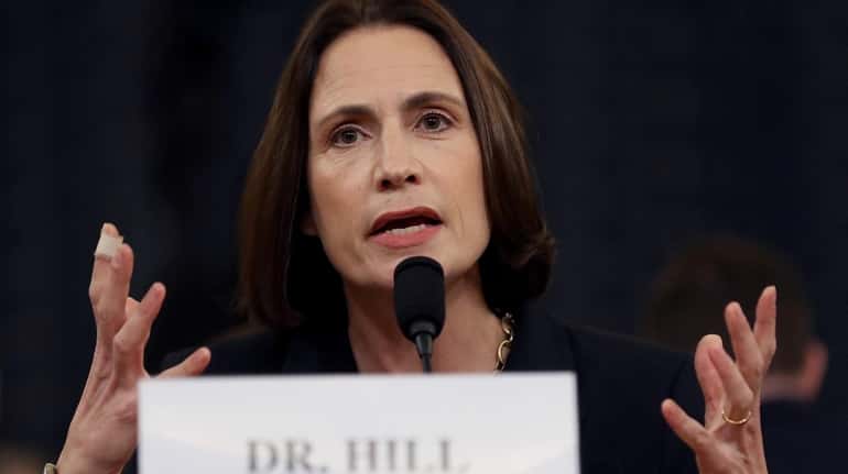Fiona Hill, the National Security Council's former senior director for...