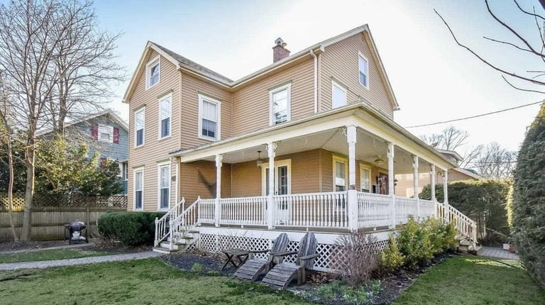 This Sea Cliff Victorian on Roslyn Avenue, with three bedrooms and...