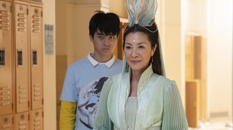 Jim Liu and Michelle Yeoh in "American Born Chinese."