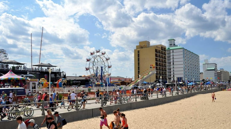 Virginia Beach is a resort city with miles of beaches...