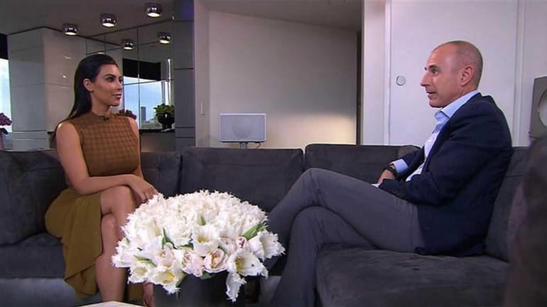 Kim Kardashian interview with Matt Lauer on NBC's "TODAY" on...