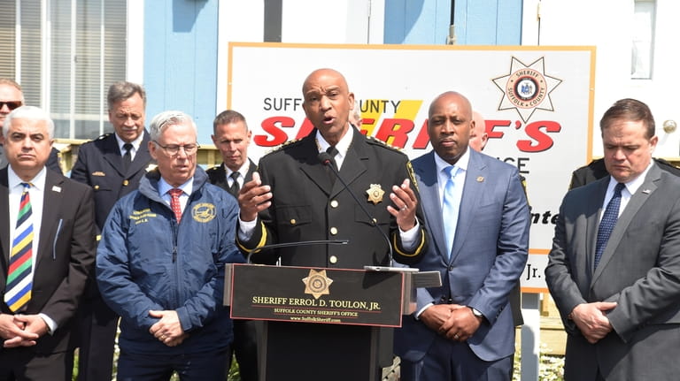 Suffolk County Sheriff Errol D. Toulon, Jr. joined Wednesday by...