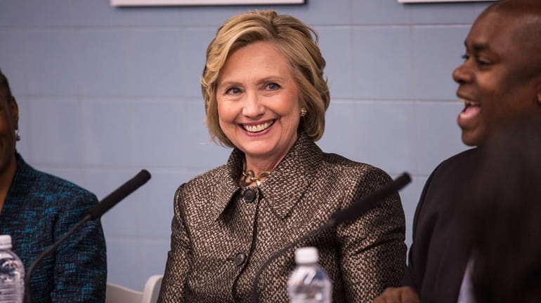 Former Secretary of State Hillary Clinton is pictured in an...