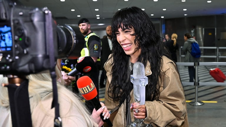 Eurovision Song Contest winner Loreen of Sweden arrives at Arlanda...