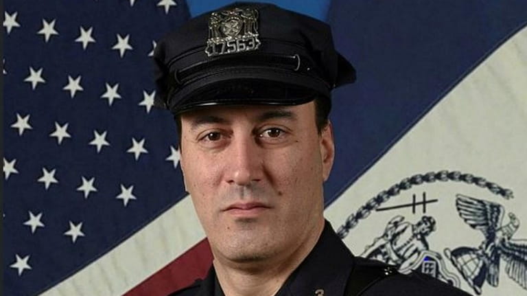 NYPD Highway Patrol Det. Anastasios Tsakos of East Northport, who was...
