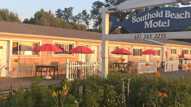 The exterior of Southold Beach Motel in Southold.