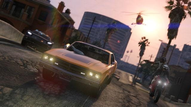 This screenshot shows play during the Grand Theft Auto Online...