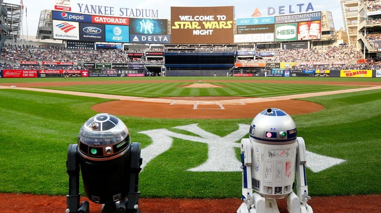 A general view as the Yankees host Star Wars night...