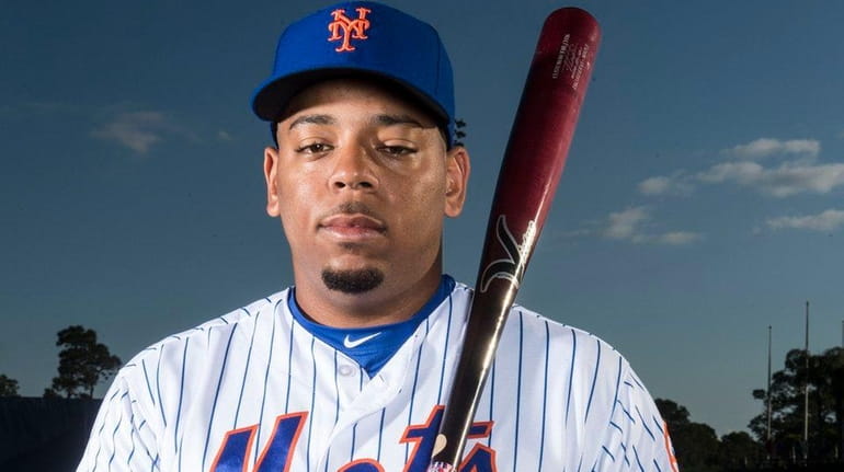 Mets infielder Dominic Smith, here on photo day March 1,...