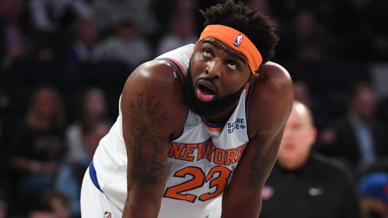 Knicks center Mitchell Robinson at Madison Square Garden on Saturday,...