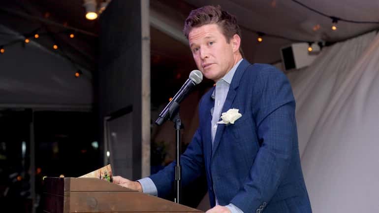 Billy Bush speaks onstage during the imagine1day Visionary Leadership Dinner...
