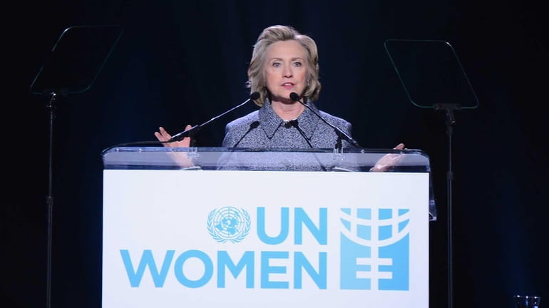 Hillary Clinton attends the Step It Up For Gender Equality...