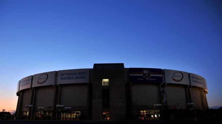 The exterior of Nassau Coliseum (July 15, 2011)