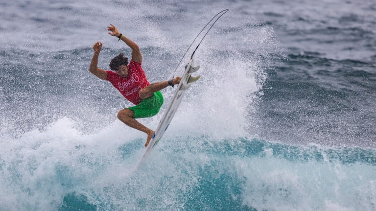 Yago Dora from Brazil competes in the ISA World Surfing...