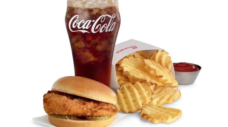 Chick-fil-A's chicken sandwich and fries.