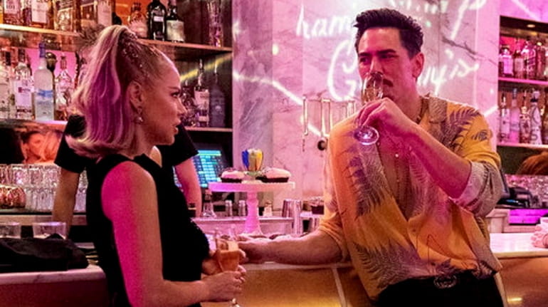 Ariana Madix and Tom Sandoval in a scene from "Vanderpump Rules."