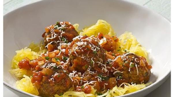The Meatballs and Spaghetti Squash recipe can be found in...