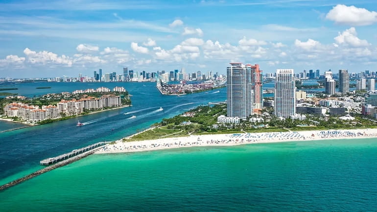 A view of South Beach, Miami, Florida. 