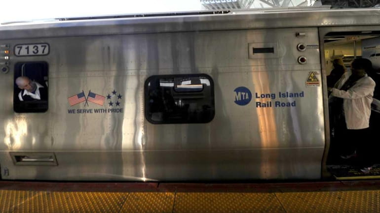 A LIRR train stops at Jamaica station. (May 9, 2011)