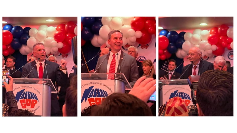 Tuesday night’s Nassau GOP victory party included speeches from Nassau...