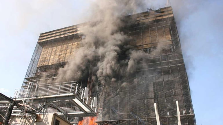 A file photo of a fire that claimed the lives...