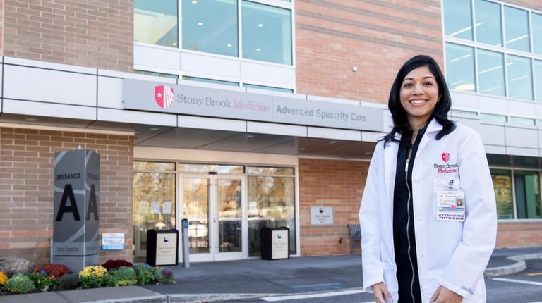 Dr. Sritha Rajupet, primary care lead at Stony Brook's Post-COVID Clinic...
