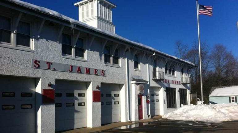 The St. James Fire Department's building on Route 25A was...