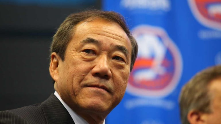 New York Islanders owner Charles Wang at a 2011 news...