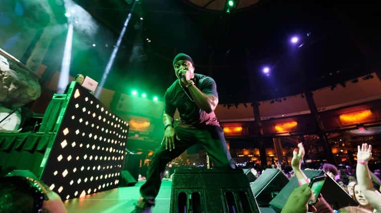 LL Cool J performs inside the Wolf Den at Connecticut's...