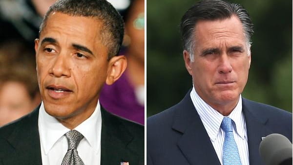 President Barack Obama and Republican presidential candidate Mitt Romney. (July...
