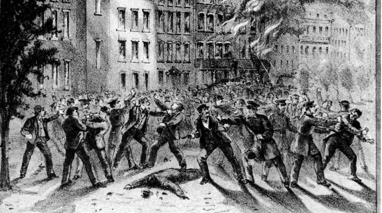 The New York City draft riots of 1863 are recounted...