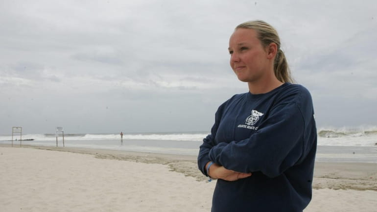 Atlantic Beach: Kristen Caulfield, 18, an Atlantic Beach lifeguard, was...