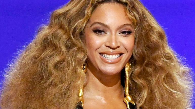 Beyoncé at the 63rd annual Grammy Awards in March 2021.