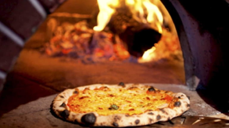 Boccone Pizzeria Brick Oven Ristorante in Selden serves wood-oven-baked pizzas...
