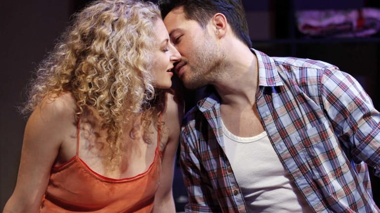 Lauren Molina and Jason Tam in a scene from Keen...