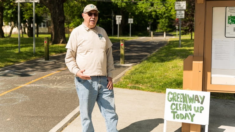 Charlie McAteer, chairman of Friends of the Greenway, a nonprofit...