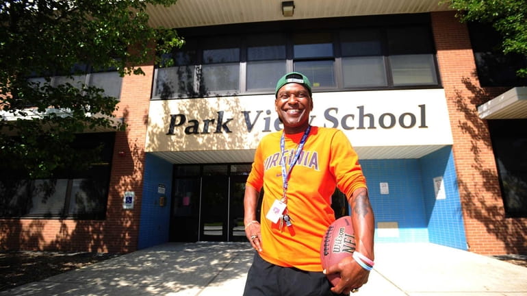 Former Jets wide receiver Wesley Walker now teaches physical education...