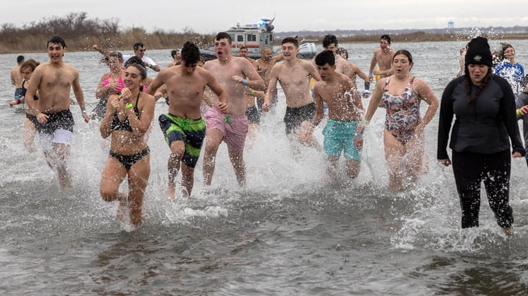 The proceeds from Saturday's Polar Plunge at Tobay Beach will fund...