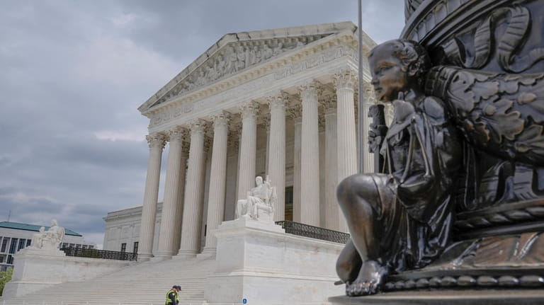 The U.S. Supreme Court is seen, Thursday, April 25, 2024,...