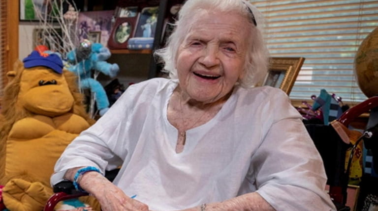  Rosalia Zona, 107, in her Huntington Station home. She lived...