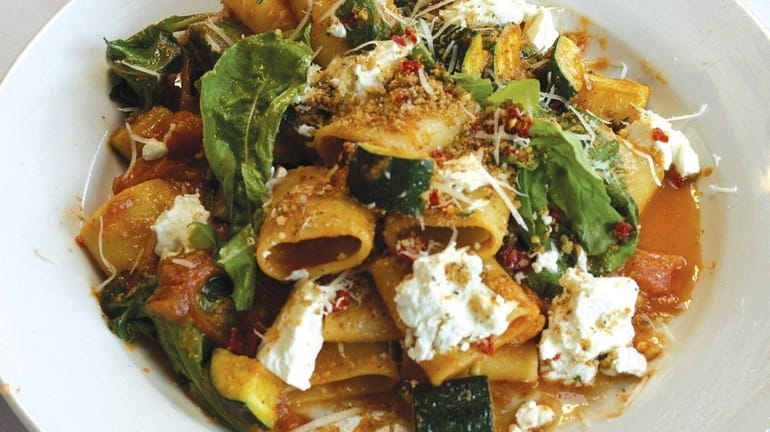 North Fork paccheri is one of the pasta dishes on...