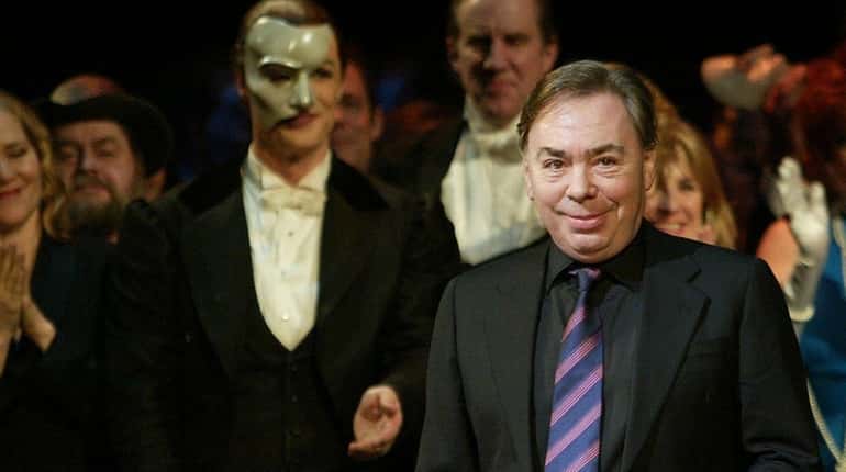 Andrew Lloyd Webber joins a curtain call for "The Phantom...