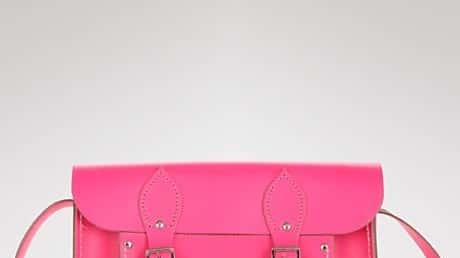The Cambridge Satchel Company fluorescent satchel in electric pink, $155;...