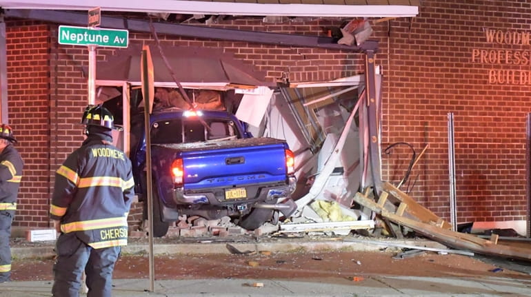 Police said an Inwood man crashed his vehicle into a vacant building...