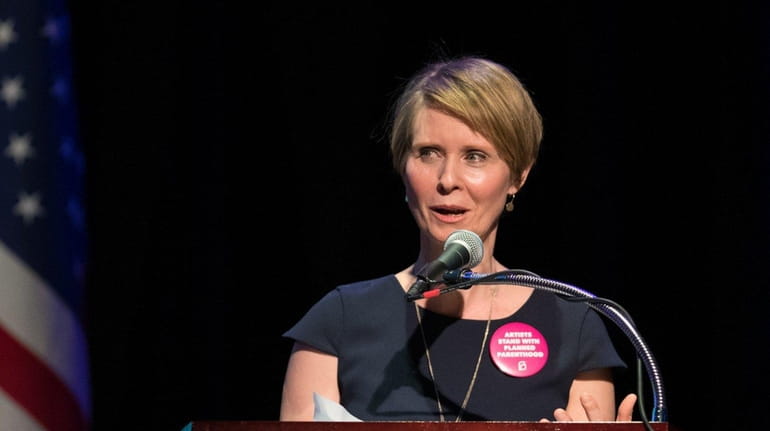 Cynthia Nixon at "The People's State of the Union" in...