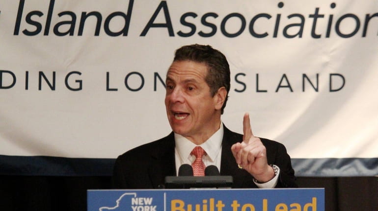 Gov. Andrew M. Cuomo outlines his proposals -- including an...