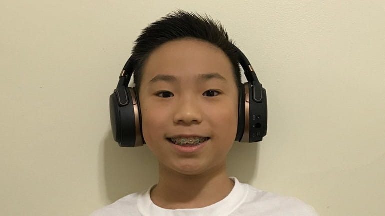 Kidsday reporter Benson Tang of Nathaniel Hawthorne Middle School 74, Bayside, wearing the...